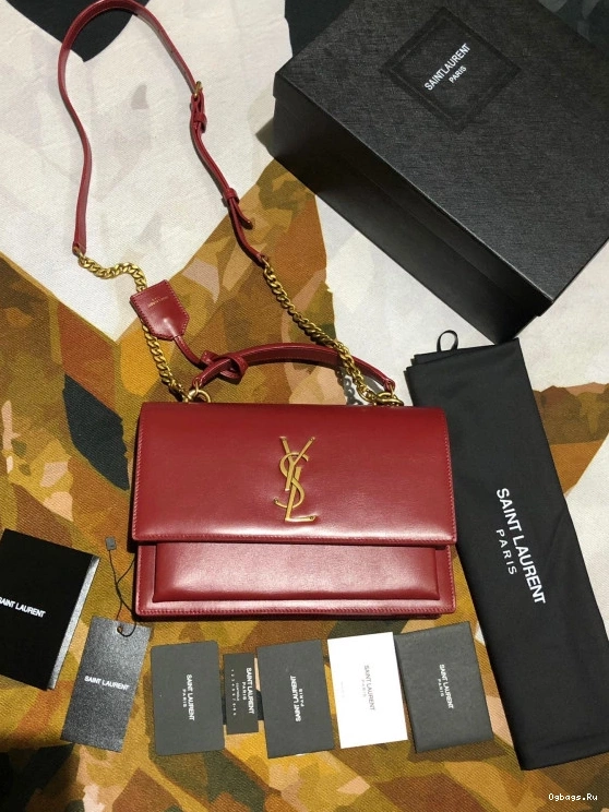 MEDIUM YSL SUNSET IN LEATHER SATCHEL SMOOTH 0716